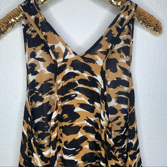 MINKPINK Leopard Animal Print Tank Top Relaxed Fit - Picture 3 of 6